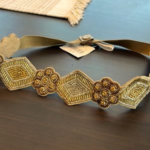Altar’d State Flower stone beaded embellished belt..
